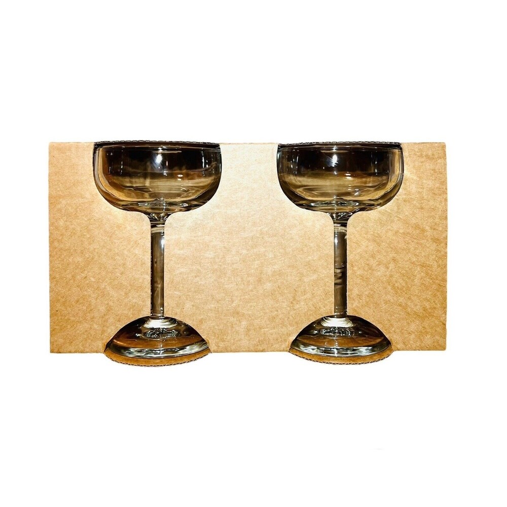 Bullseye’s Playground Coupe Glasses 2 Pack - Clear - New